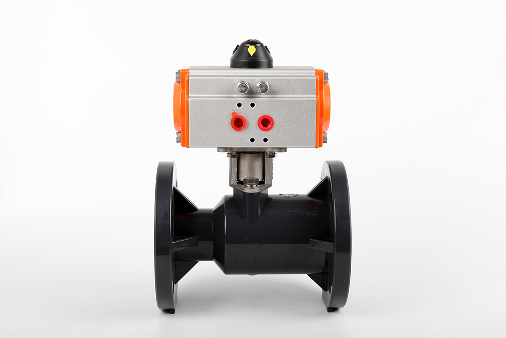 鹰手营子矿气动法兰一体球阀